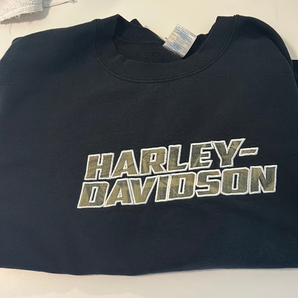 Large Harley Davidson crewneck